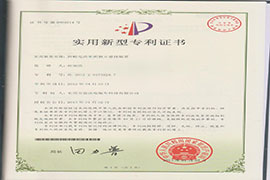 獨立懸掛裝置專利證書